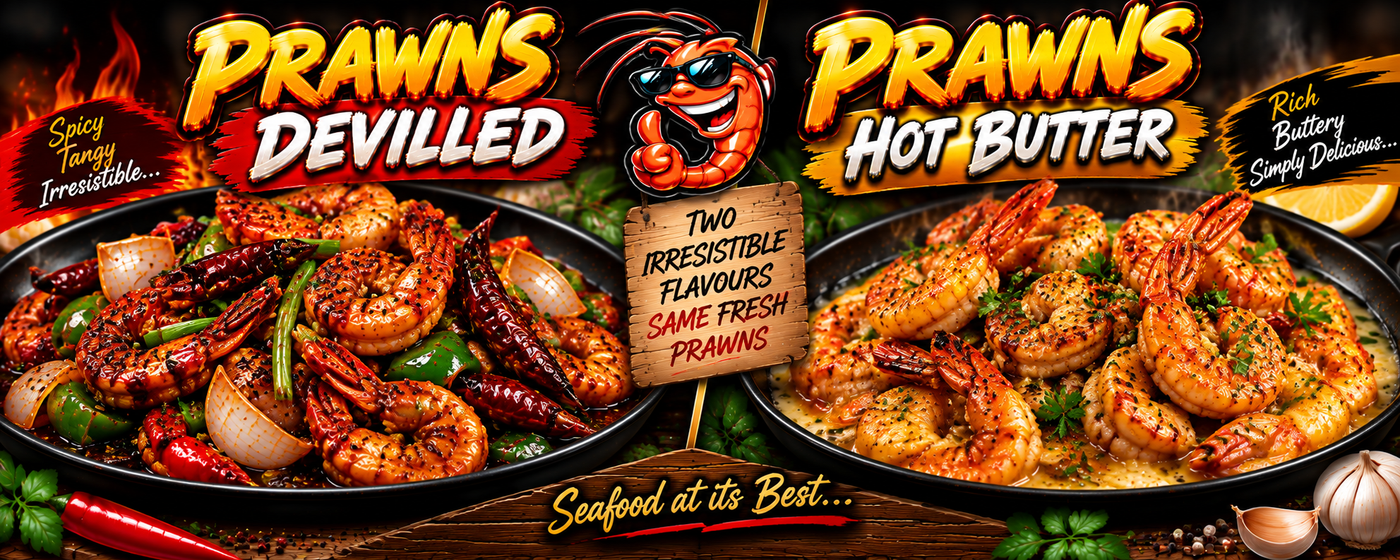 Prawns Devilled/Hot Butter-L