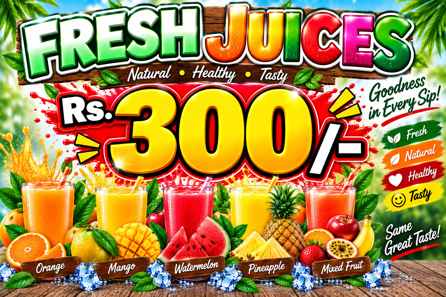 FRESH JUICES 300