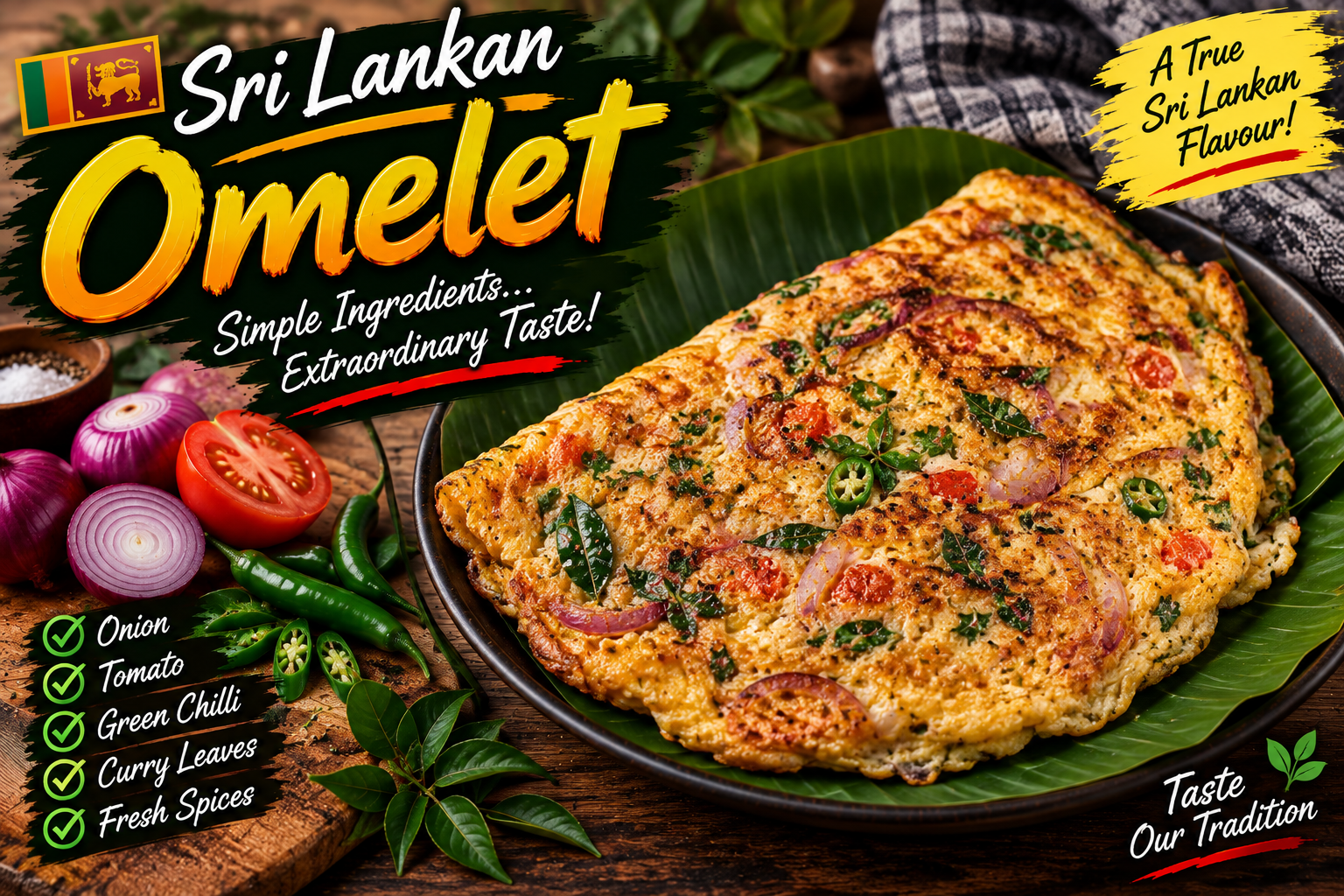 sri lankan Omelet - N